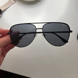 Quay Australia High Key Mini Black Sunglasses